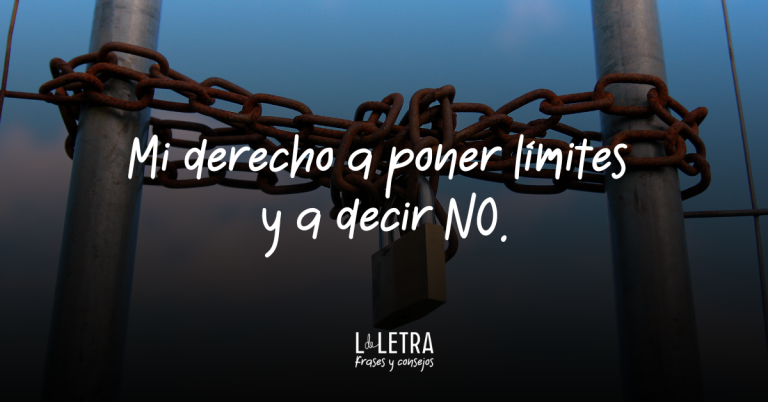 Mi derecho a poner límites y a decir no